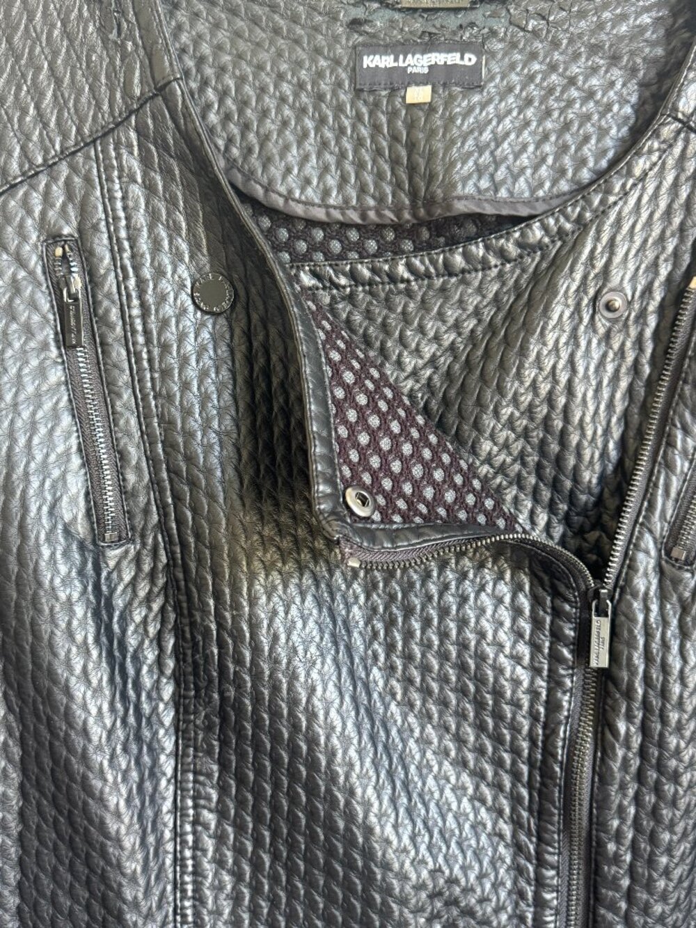 Karl Lagerfield Vegan Leather Jacket - Collectors Item